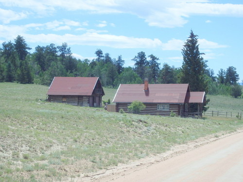 GDMBR: An old log cabin that is even listed on the AC Trail Map.